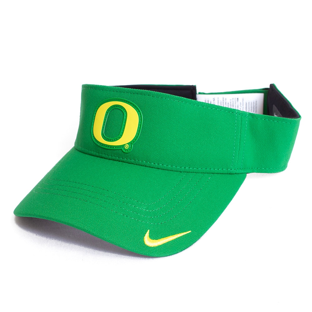 Classic Oregon O, Nike, Green, Visor, Performance/Dri-FIT, Accessories, Unisex, Football, Sideline, Ace, 799090